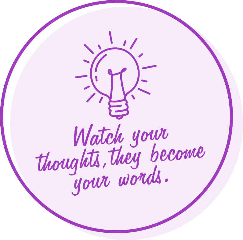 watch your thoughts, they become your words